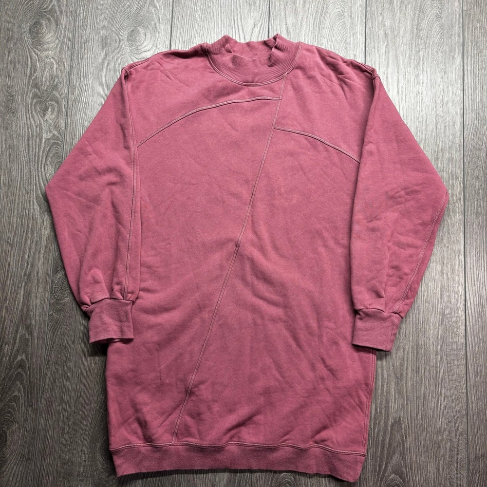 Lululemon Broken Beats Dress XXS Mauve Pink Mock Neck Long Sleeve Sweatshirt